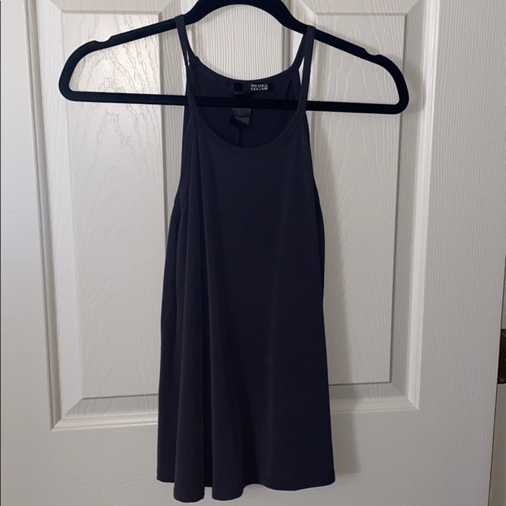 Deep Blue/Grey Holter Top